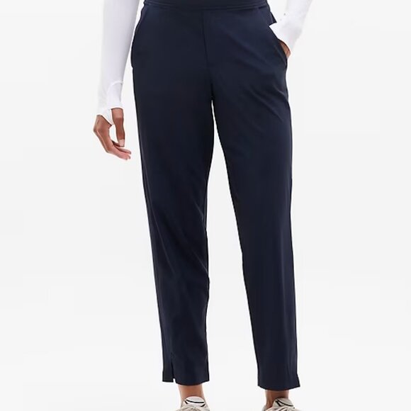 Athleta Navy Track Pants - Picture 1 of 5